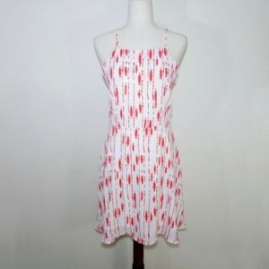 Aqua Open Back High Neckline Dress Size Medium